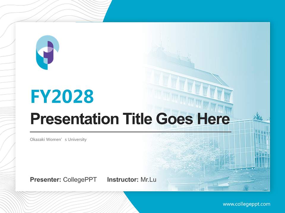 Okazaki Women’s University Academic Presentation/Research Findings Report PPT Template4:3 ratio PPT effect preview image5