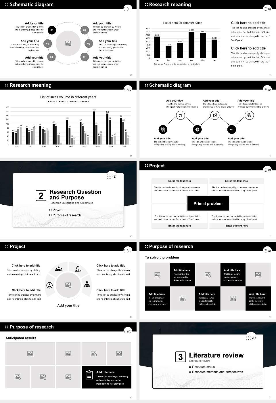 Professional University of Information and Management for Innovation Graduation Thesis Defense PPT Template16:9 ratio PPT effect preview image3