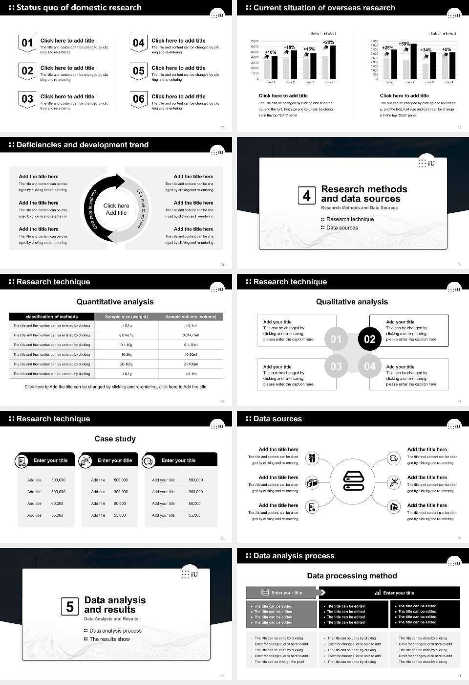Professional University of Information and Management for Innovation Graduation Thesis Defense PPT Template16:9 ratio PPT effect preview image4