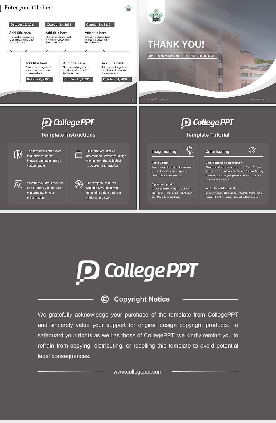 Onomichi City University Lecture Sharing and Networking Event PPT Template4:3 ratio PPT effect preview image4