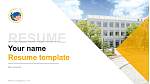Saku University Resume PPT Template