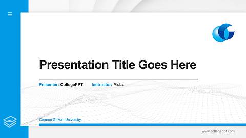 Otemon Gakuin University Thesis Proposal/Graduation Defense PPT Template