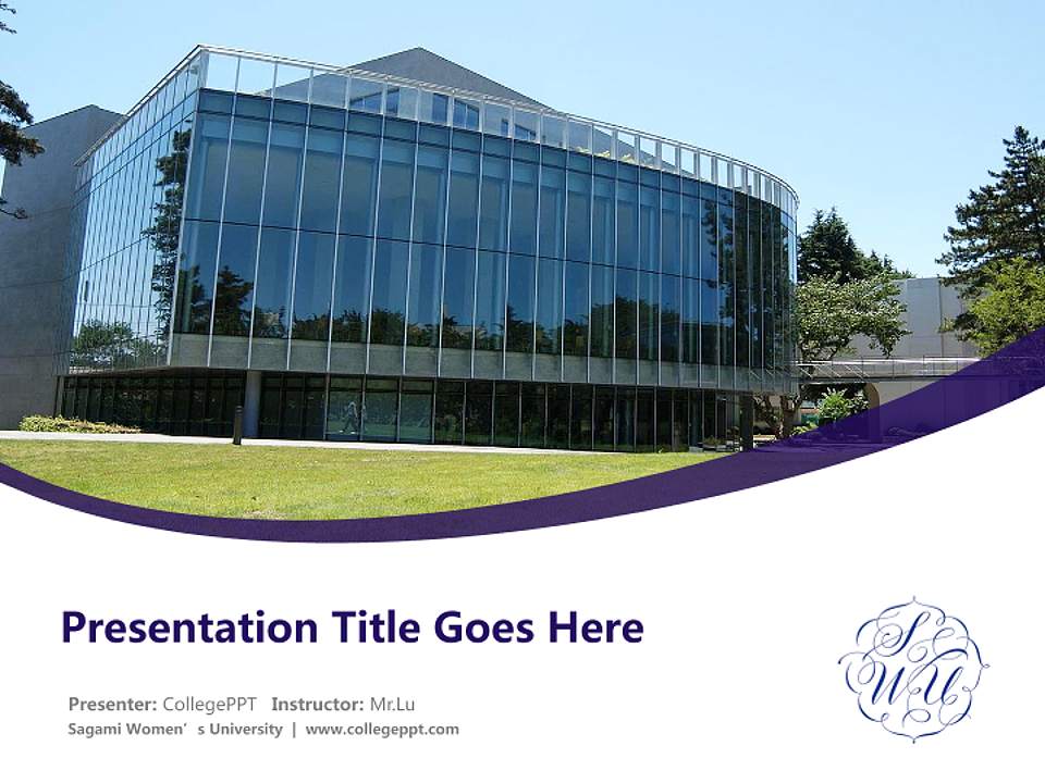 Sagami Women’s University Course/Courseware Creation PPT Template4:3 ratio PPT effect preview image5