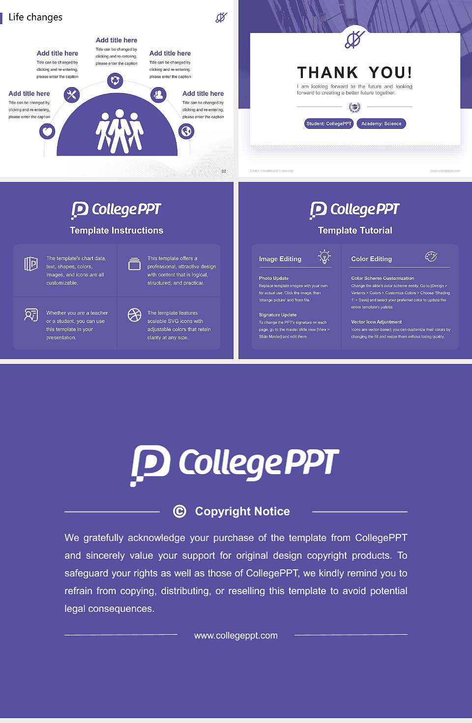 Osaka International University National Scholarship Defense PPT Template4:3 ratio PPT effect preview image4