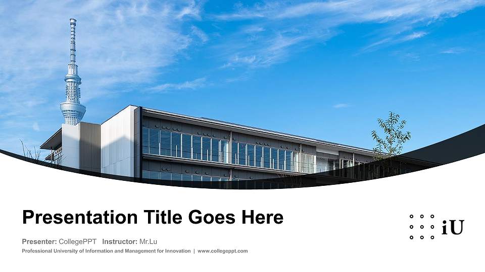 Professional University of Information and Management for Innovation Course/Courseware Creation PPT Template16:9 ratio PPT effect preview image