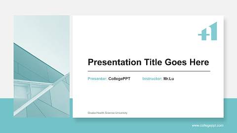 Osaka Health Science University General PPT Template