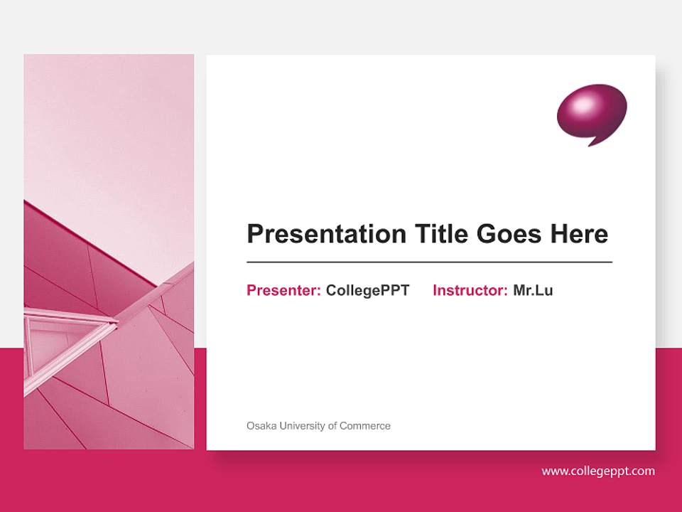 Osaka University of Commerce General PPT Template4:3 ratio PPT effect preview image6