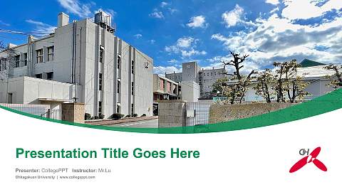 Ohkagakuen University Course/Courseware Creation PPT Template