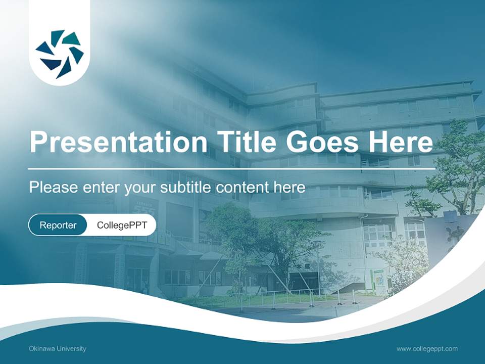 Okinawa University Lecture Sharing and Networking Event PPT Template4:3 ratio PPT effect preview image4