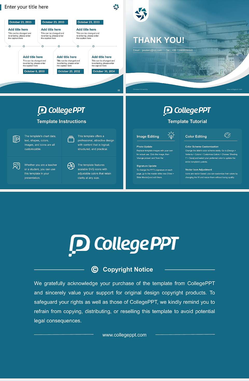 Okinawa University Lecture Sharing and Networking Event PPT Template4:3 ratio PPT effect preview image4