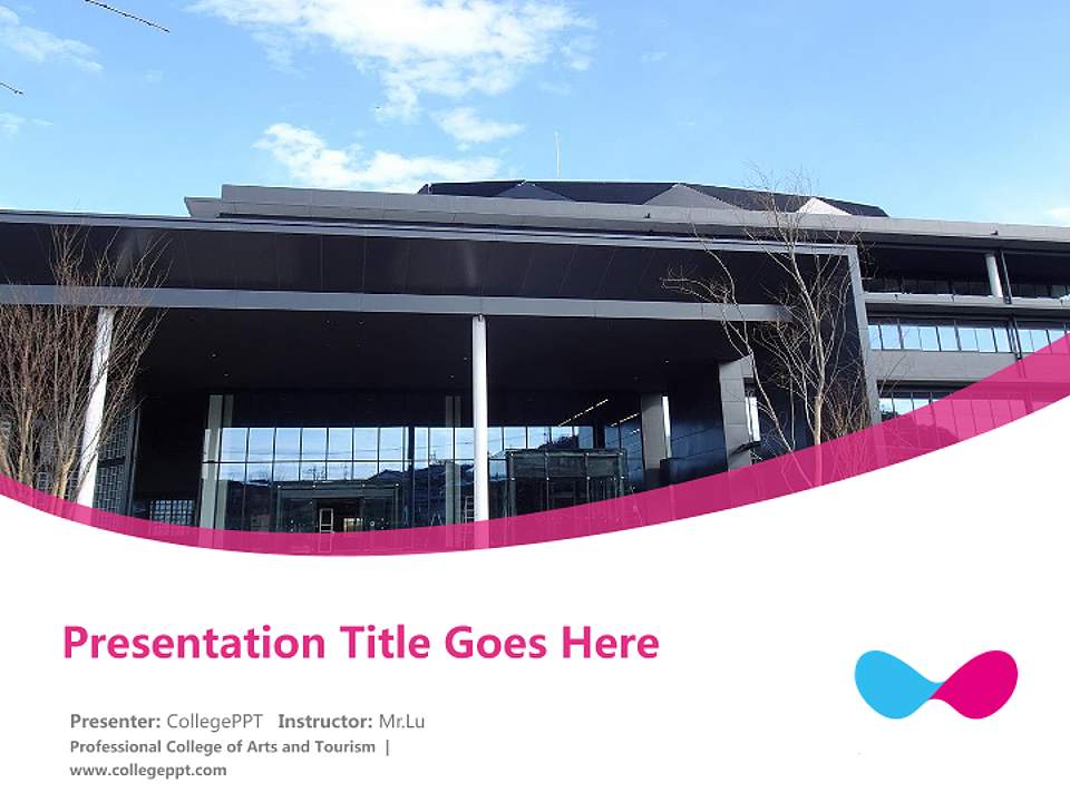 Professional College of Arts and Tourism Course/Courseware Creation PPT Template4:3 ratio PPT effect preview image5