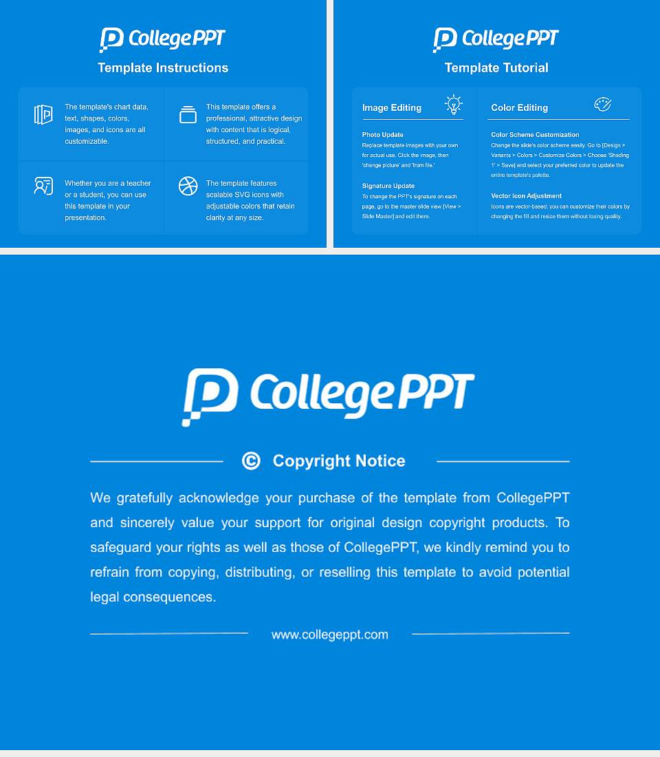 Osaka University of Economics and Law Course/Courseware Creation PPT Template4:3 ratio PPT effect preview image5