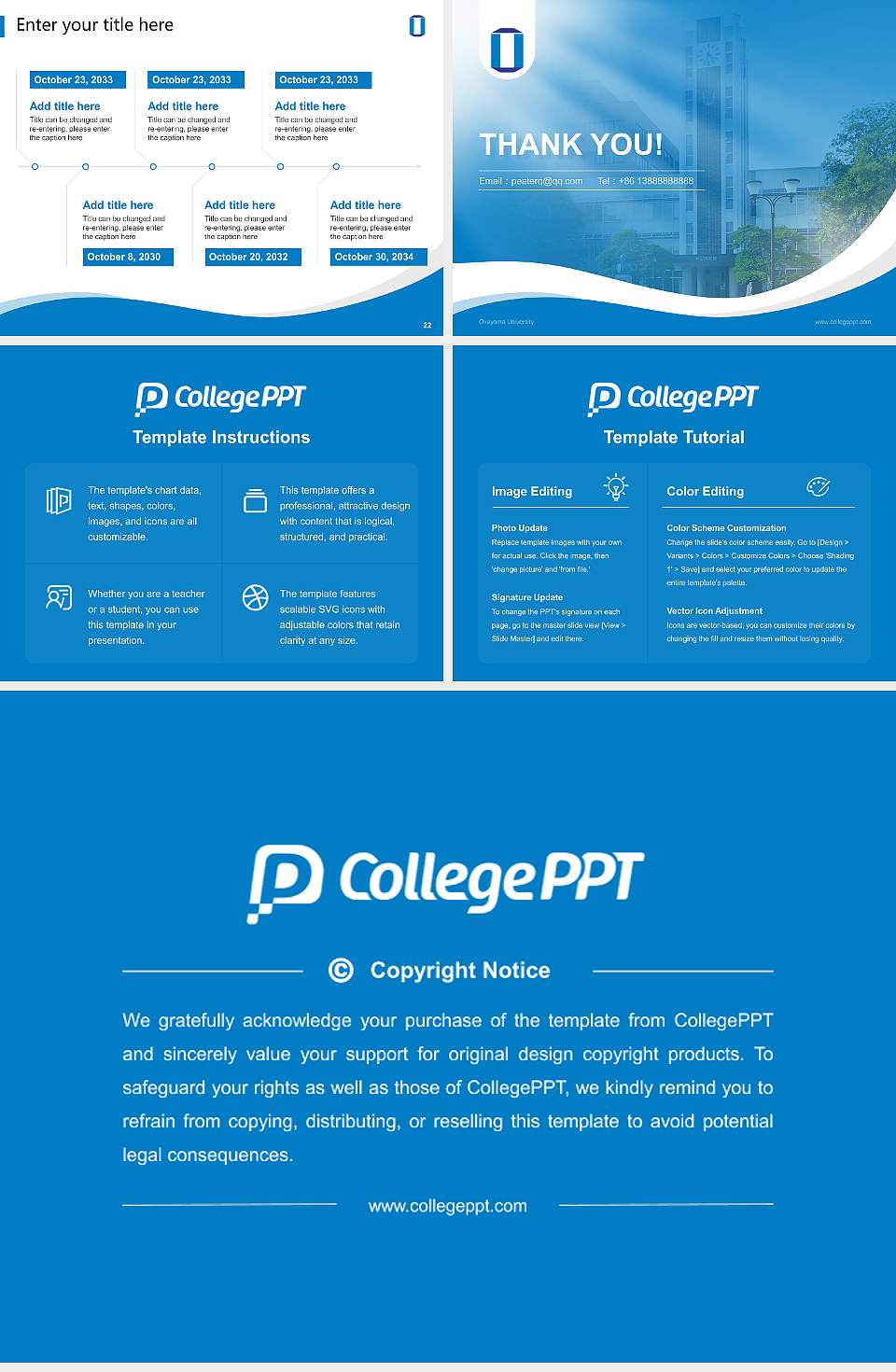 Okayama University Lecture Sharing and Networking Event PPT Template4:3 ratio PPT effect preview image4