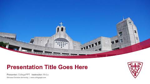 Okinawa Christian University Course/Courseware Creation PPT Template