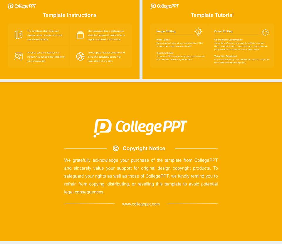 Saku University Course/Courseware Creation PPT Template16:9 ratio PPT effect preview image5