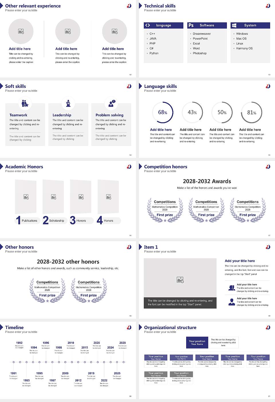 Okayama Healthcare Professional University Resume PPT Template16:9 ratio PPT effect preview image3