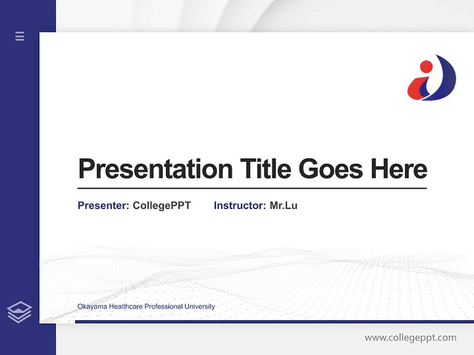 Okayama Healthcare Professional University Thesis Proposal/Graduation Defense PPT Template4:3 ratio PPT effect preview image5