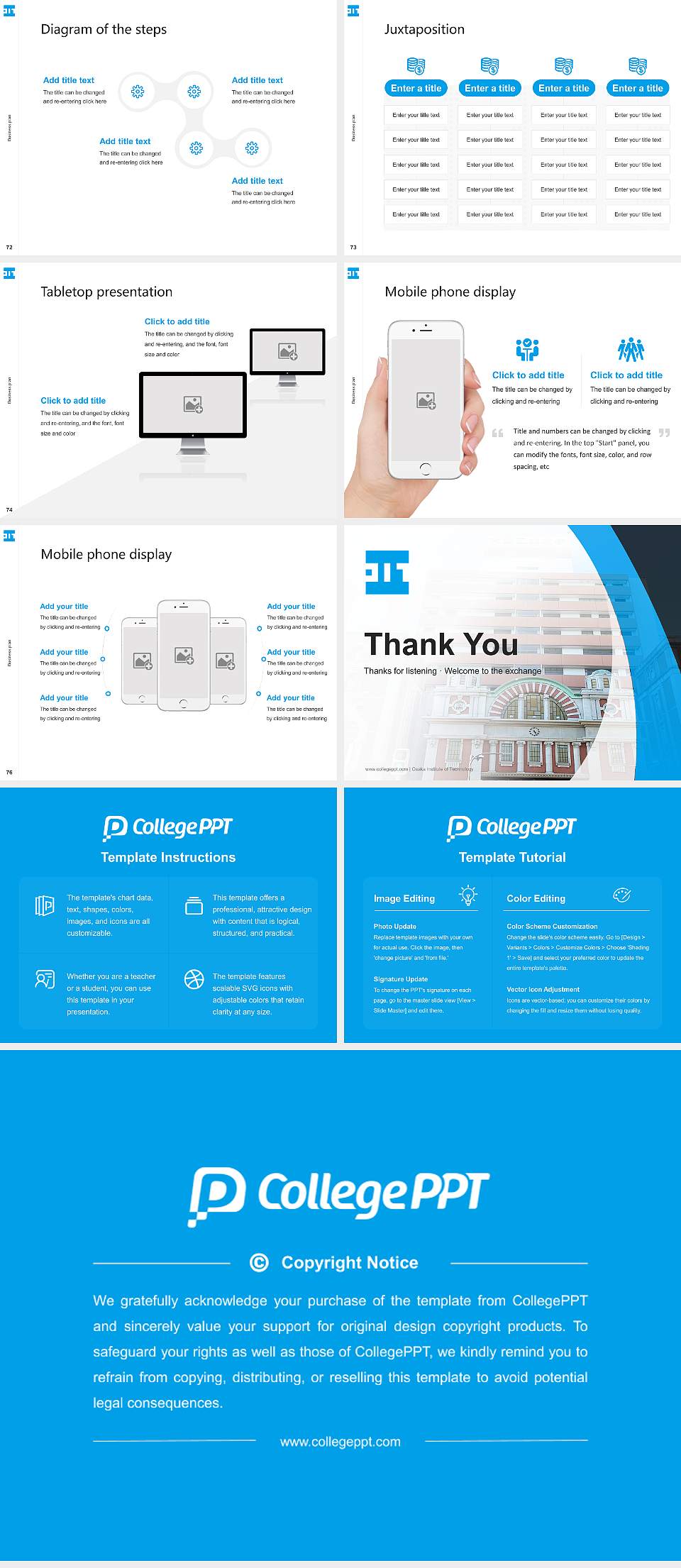 Osaka Institute of Technology Competition/Entrepreneurship Contest PPT Template4:3 ratio PPT effect preview image9