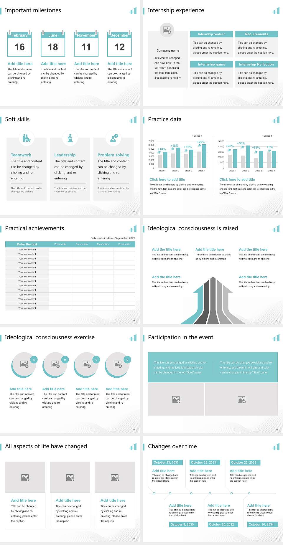 Osaka Health Science University National Scholarship Defense PPT Template4:3 ratio PPT effect preview image3