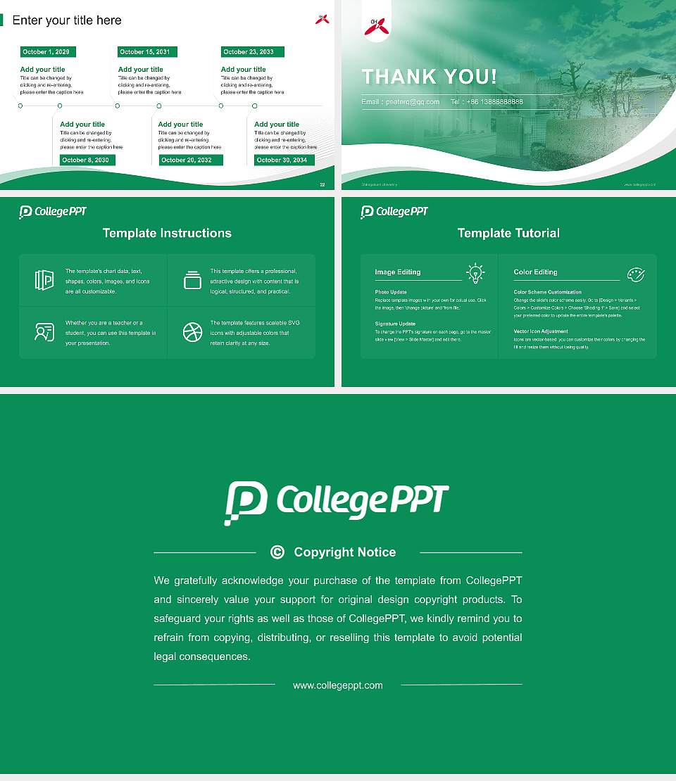 Ohkagakuen University Lecture Sharing and Networking Event PPT Template16:9 ratio PPT effect preview image4