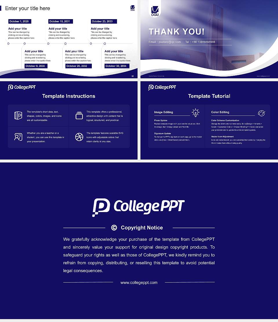Osaka Gakuin University Lecture Sharing and Networking Event PPT Template16:9 ratio PPT effect preview image4