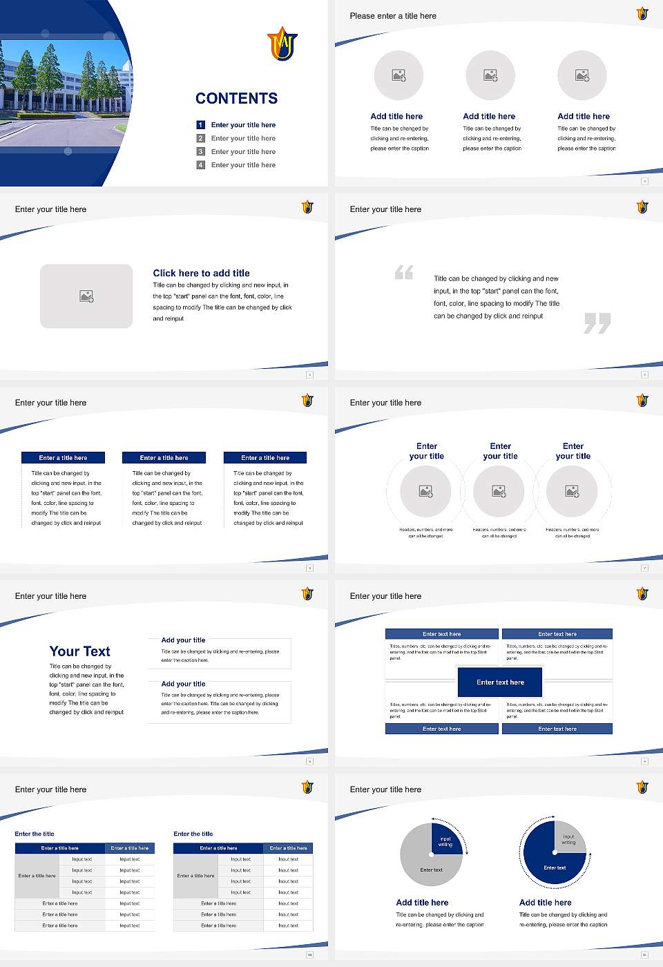 North Asia University Course/Courseware Creation PPT Template16:9 ratio PPT effect preview image2