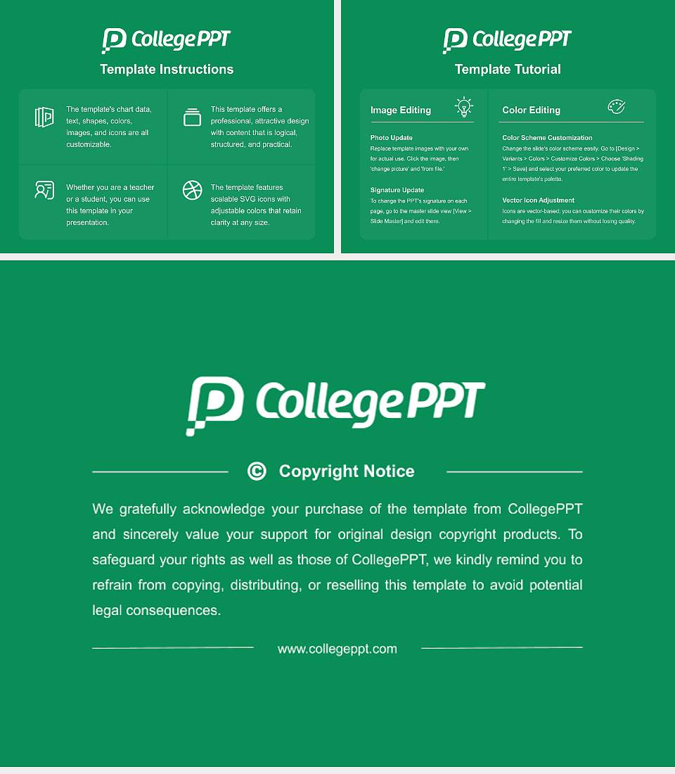 Ohkagakuen University Course/Courseware Creation PPT Template4:3 ratio PPT effect preview image5