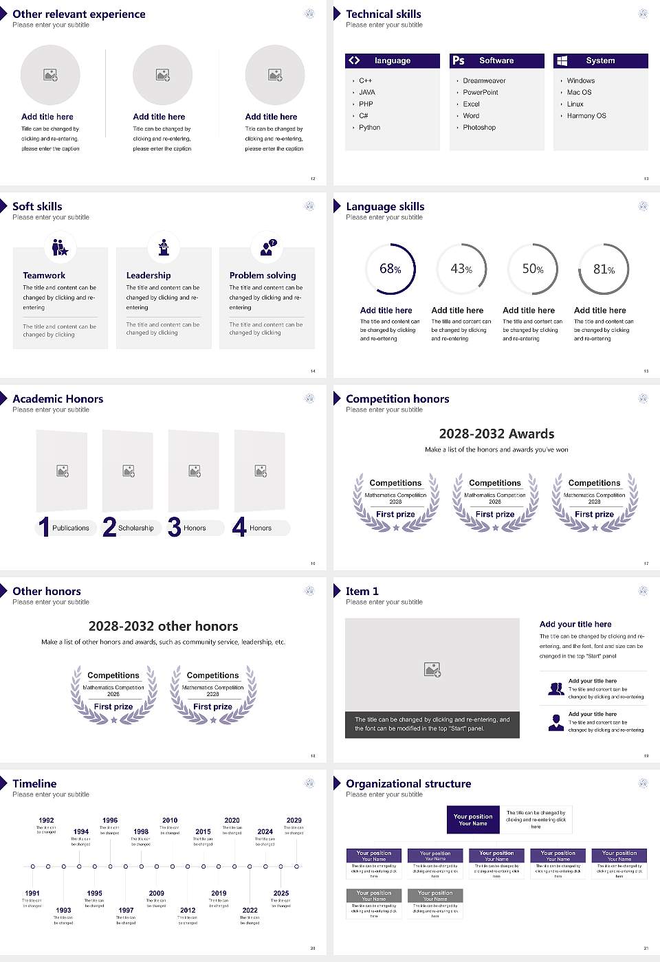 Sagami Women’s University Resume PPT Template16:9 ratio PPT effect preview image3