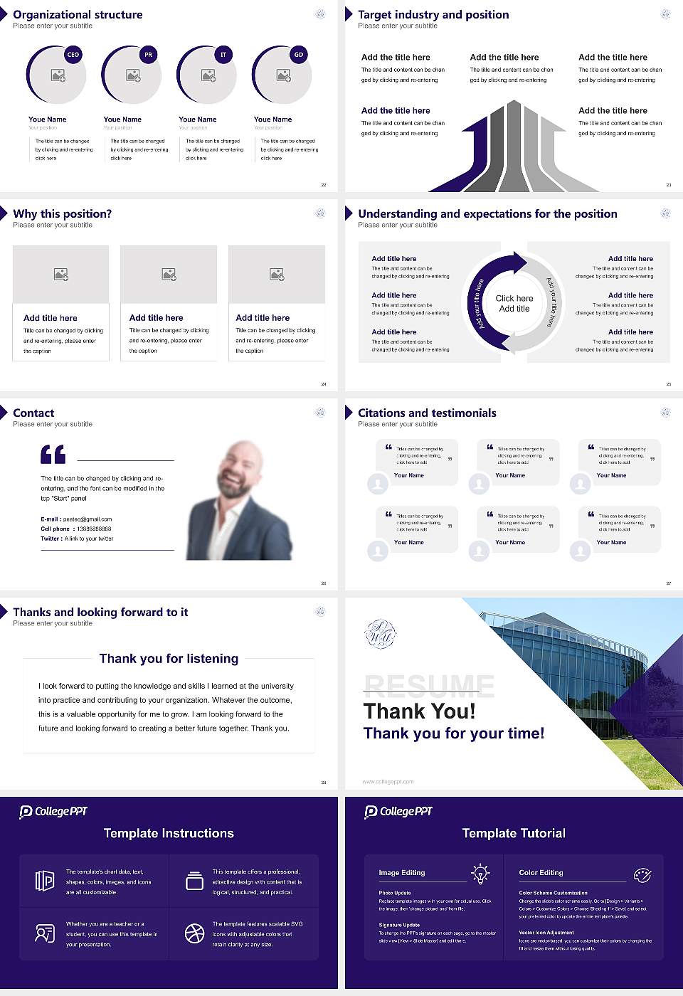 Sagami Women’s University Resume PPT Template16:9 ratio PPT effect preview image4