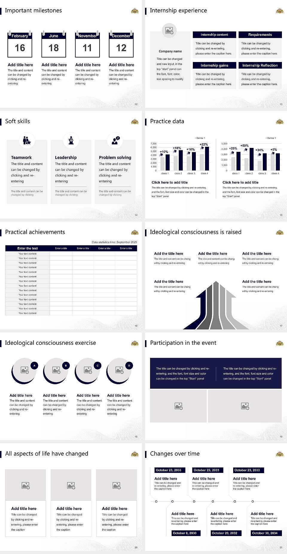 Ohara Graduate School of Accounting National Scholarship Defense PPT Template4:3 ratio PPT effect preview image3
