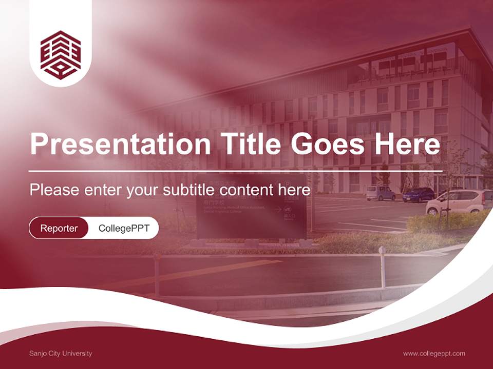 Sanjo City University Lecture Sharing and Networking Event PPT Template4:3 ratio PPT effect preview image4