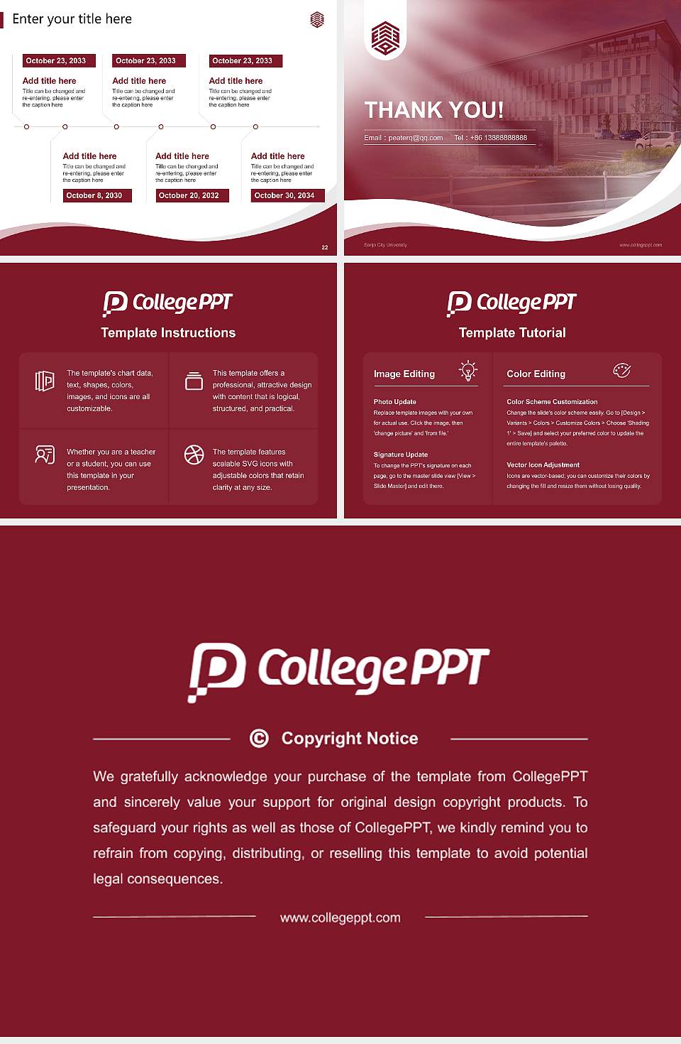 Sanjo City University Lecture Sharing and Networking Event PPT Template4:3 ratio PPT effect preview image4
