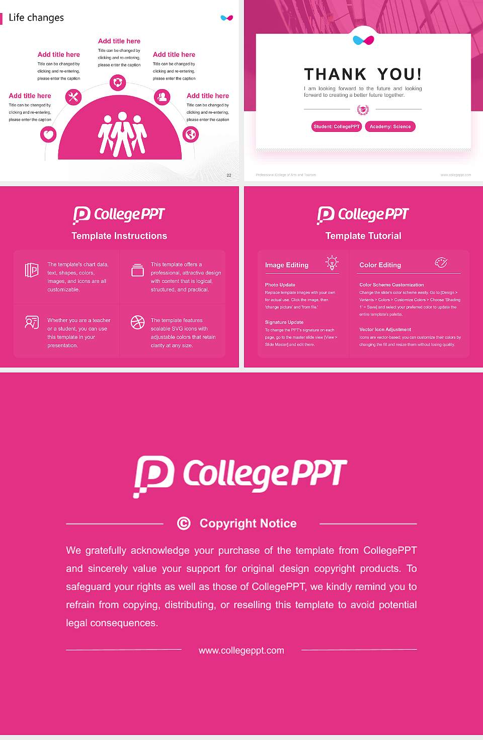 Professional College of Arts and Tourism National Scholarship Defense PPT Template4:3 ratio PPT effect preview image4