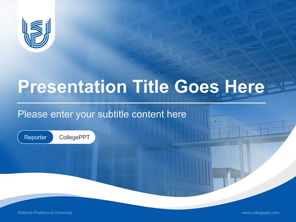 Saitama Prefectural University Lecture Sharing and Networking Event PPT Template4:3 ratio PPT effect preview image4