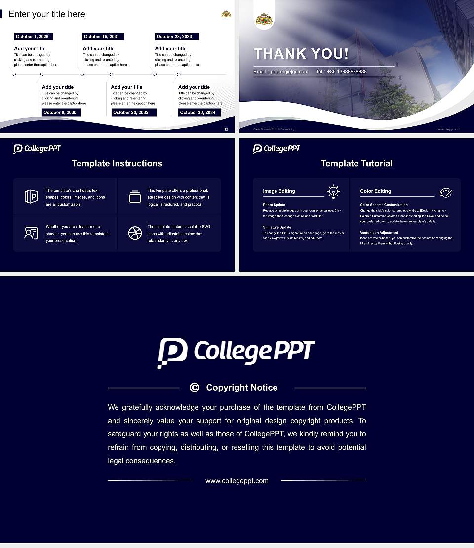Ohara Graduate School of Accounting Lecture Sharing and Networking Event PPT Template16:9 ratio PPT effect preview image4