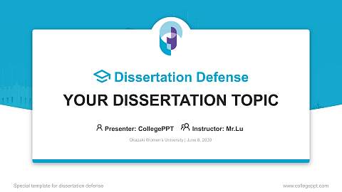 Okazaki Women’s University Graduation Thesis Defense PPT Template