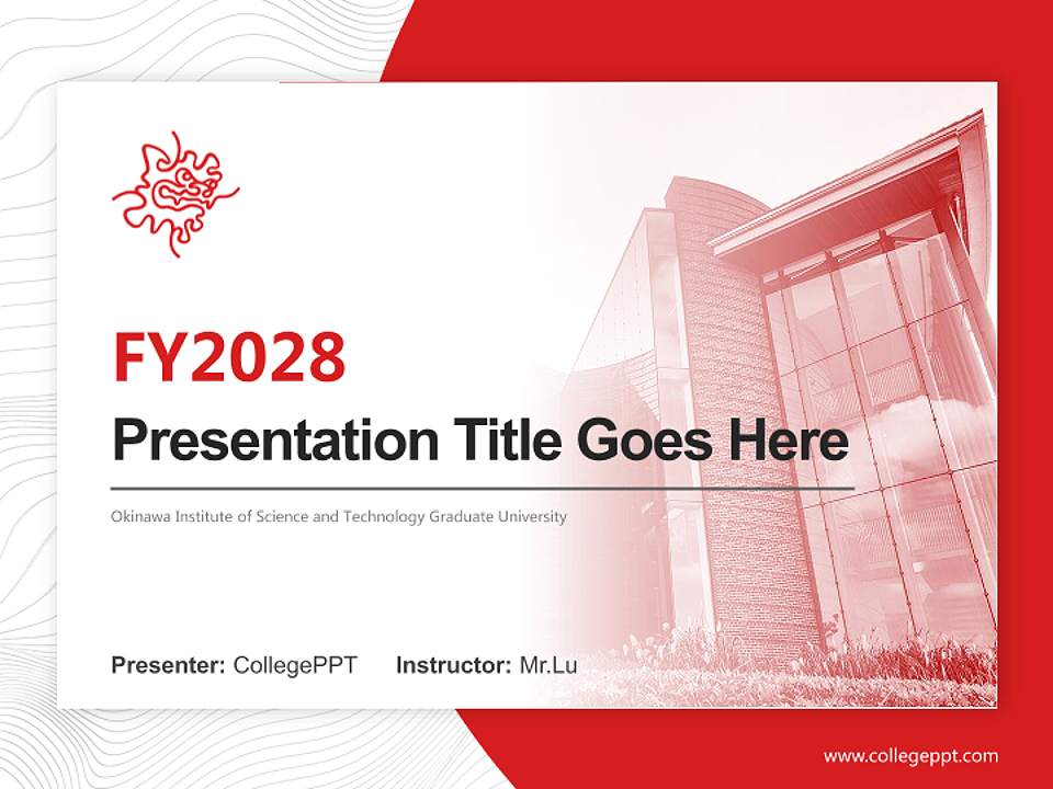 Okinawa Institute of Science and Technology Graduate University Academic Presentation/Research Findings Report PPT Template4:3 ratio PPT effect preview image5