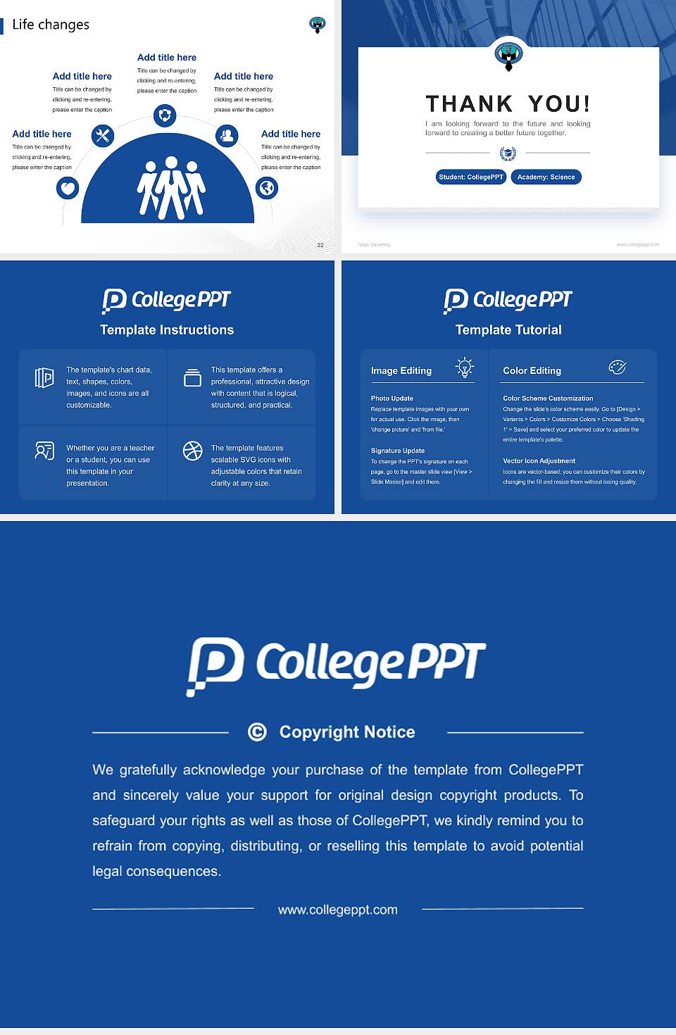 Saga University National Scholarship Defense PPT Template4:3 ratio PPT effect preview image4