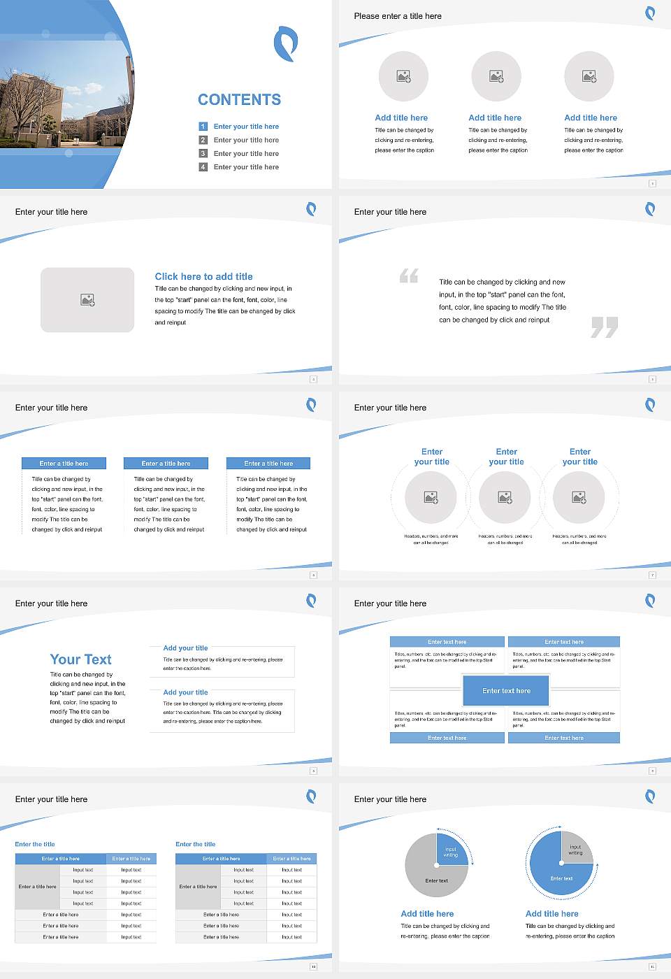 Osaka Dental University Course/Courseware Creation PPT Template16:9 ratio PPT effect preview image2