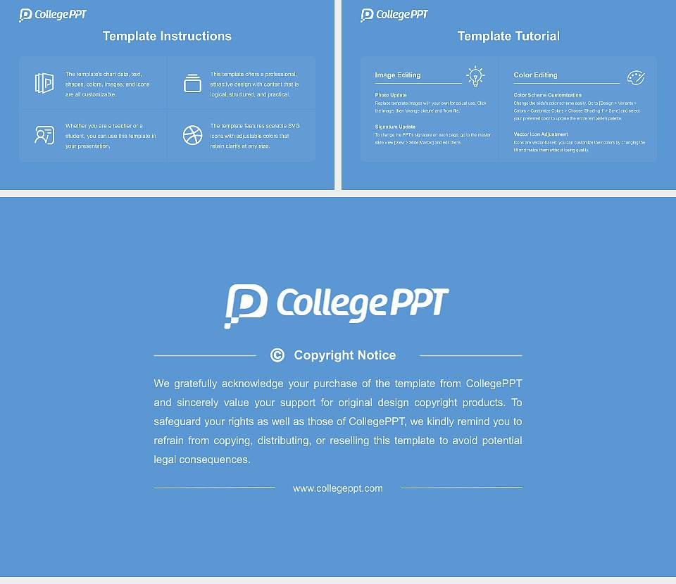 Osaka Dental University Course/Courseware Creation PPT Template16:9 ratio PPT effect preview image5