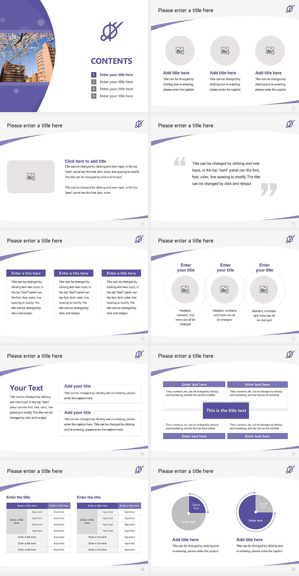 Osaka International University Course/Courseware Creation PPT Template4:3 ratio PPT effect preview image2