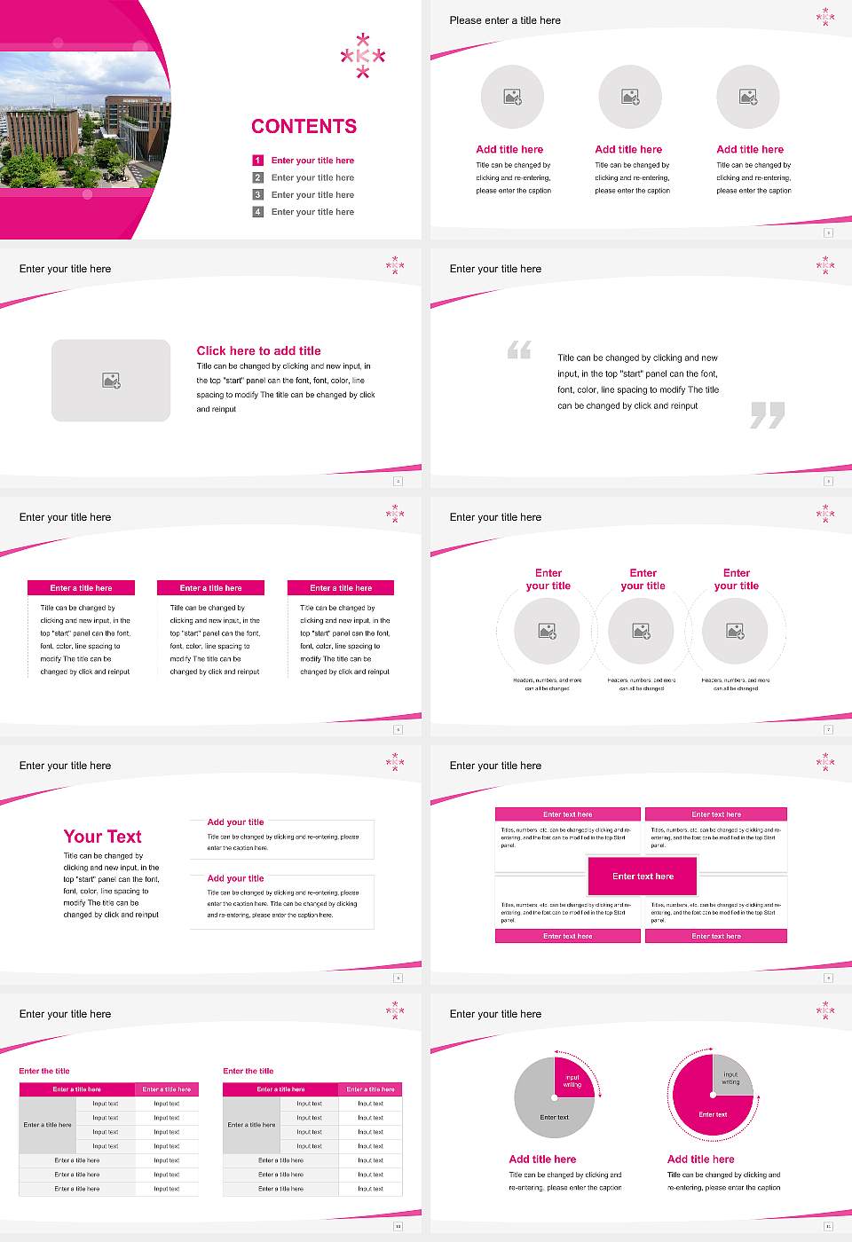 Osaka University of Economics Course/Courseware Creation PPT Template16:9 ratio PPT effect preview image2