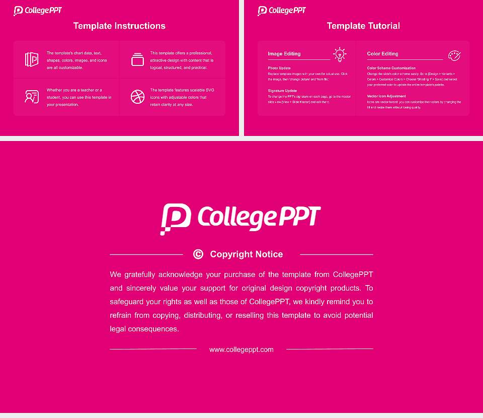Osaka University of Economics Course/Courseware Creation PPT Template16:9 ratio PPT effect preview image5