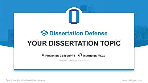 Okayama University Graduation Thesis Defense PPT Template