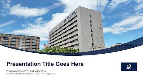 Osaka Medical and Pharmaceutical University Course/Courseware Creation PPT Template