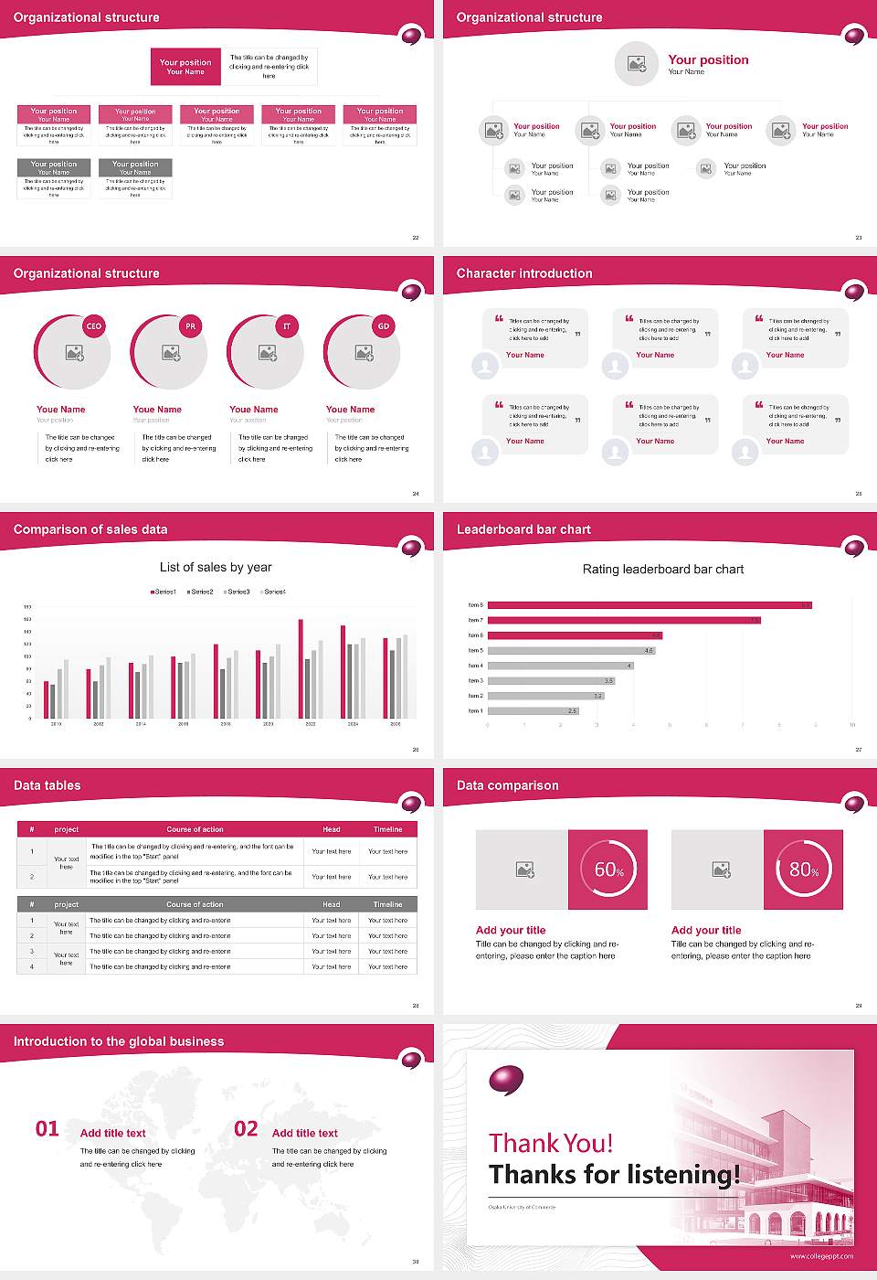 Osaka University of Commerce Academic Presentation/Research Findings Report PPT Template16:9 ratio PPT effect preview image4