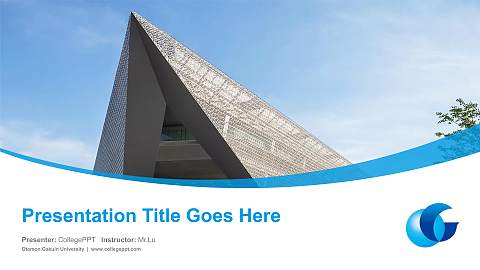 Otemon Gakuin University Course/Courseware Creation PPT Template