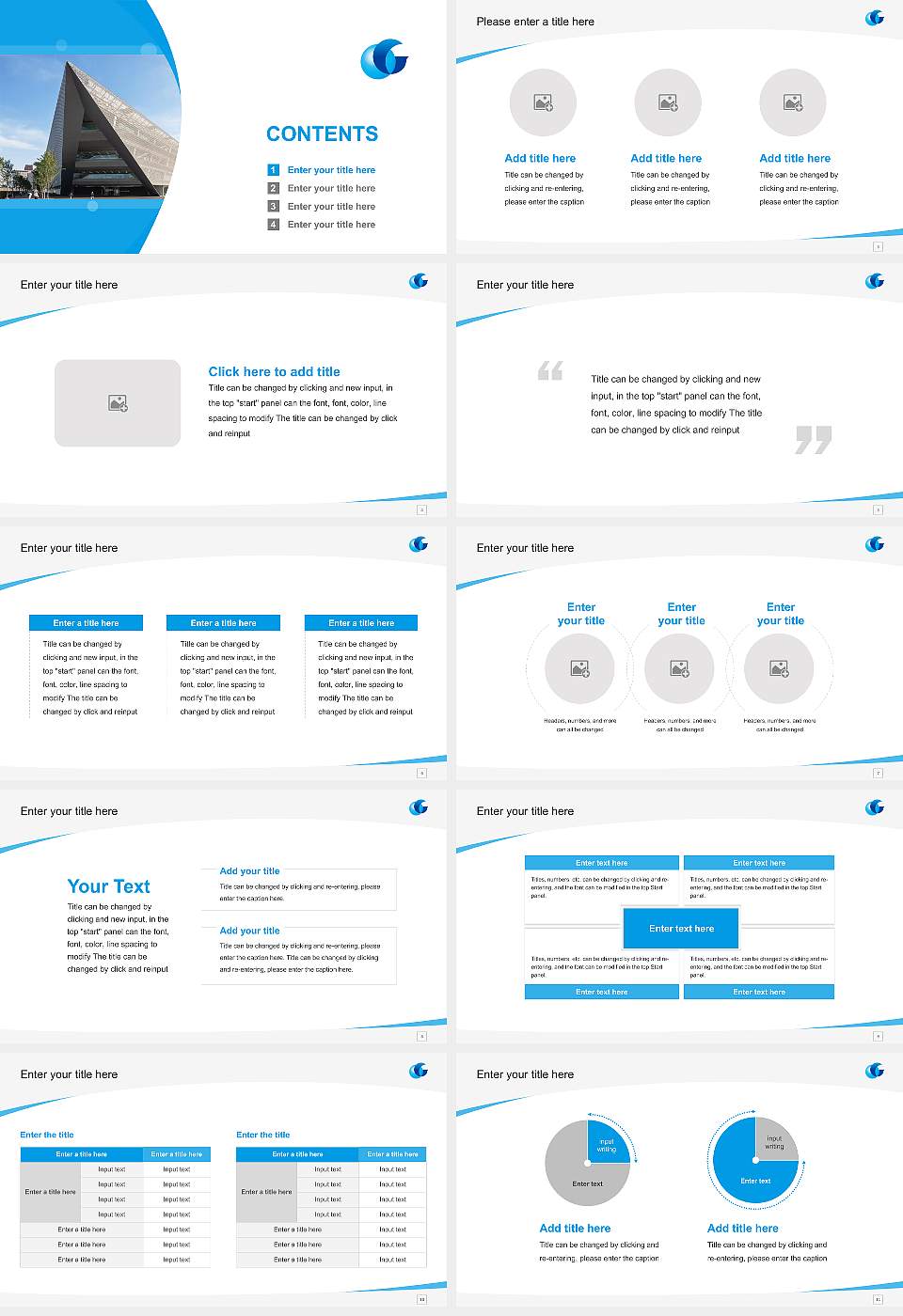 Otemon Gakuin University Course/Courseware Creation PPT Template16:9 ratio PPT effect preview image2
