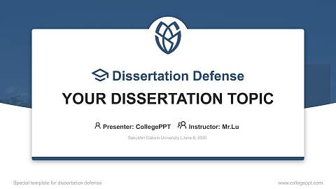 Sakushin Gakuin University Graduation Thesis Defense PPT Template