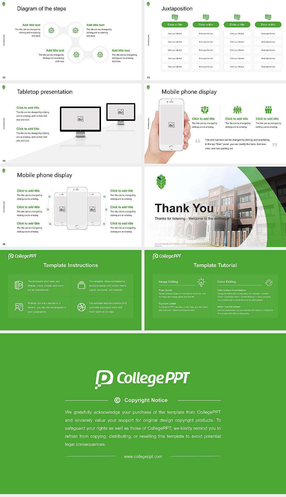 Obihiro University of Agriculture and Veterinary Medicine Competition/Entrepreneurship Contest PPT Template16:9 ratio PPT effect preview image9